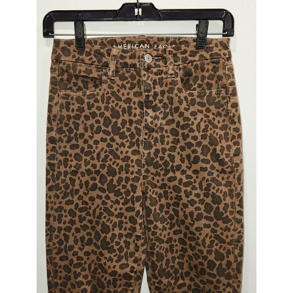 New! American Eagle Leopard Print Curvy Super High Rise Jegging, 2 - Picture 5 of 15